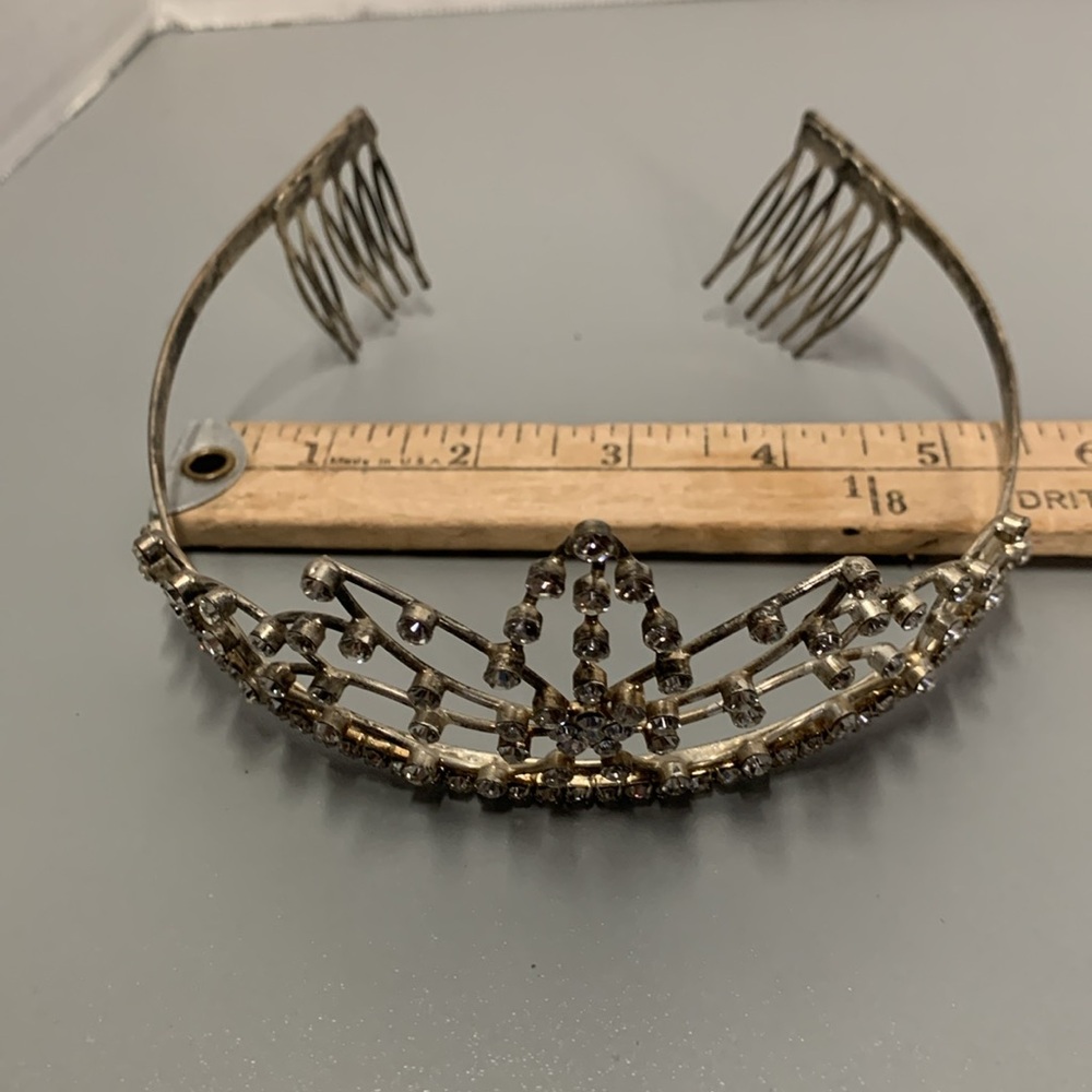 Rhinestone Tiaras lot of 2 Hair Piece, Wedding, Prom, Special Event - Picture 8 of 8